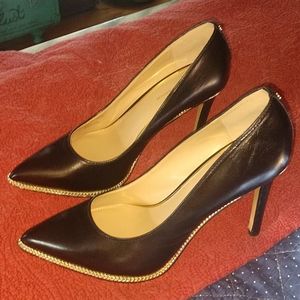 BCBGeneration Harleigh Black Chain Stilletos